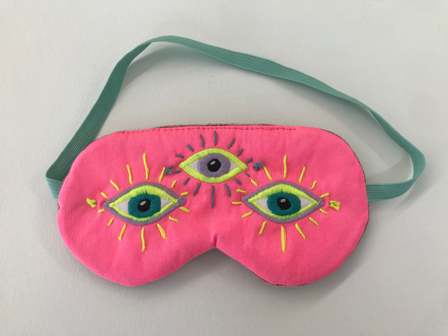 Third Eye Sleep Mask | Neon Pink