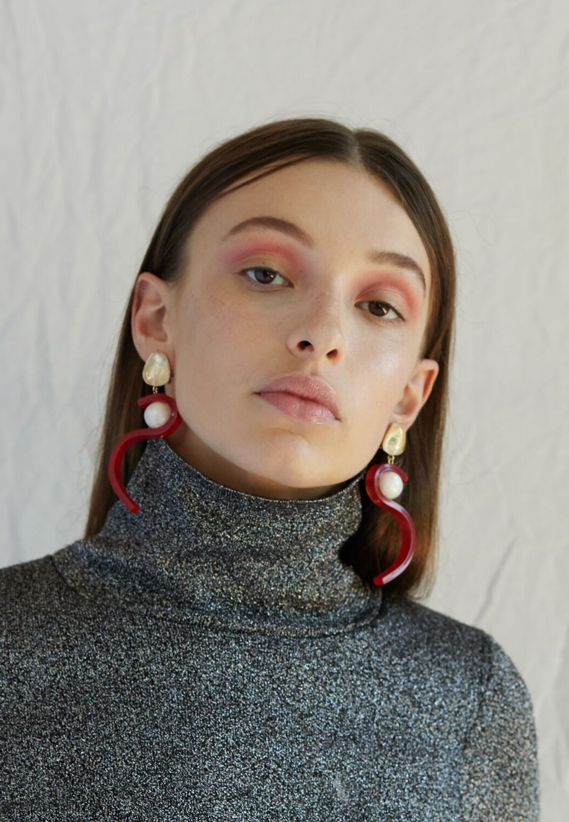 Jasmine Earrings | Red