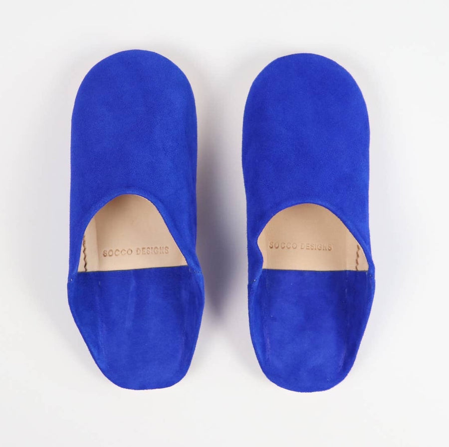 Women Moroccan Babouche Slippers | Royal Blue